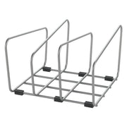 Metaltex backy bakspullen en snijplankhouder 22x21x14 cm zilver - afbeelding 1