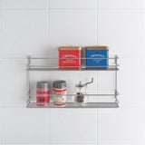 Metaltex space saver smart kitchen pepito kruidenrek 2 etages 36x8x19 cm zilver - afbeelding 2