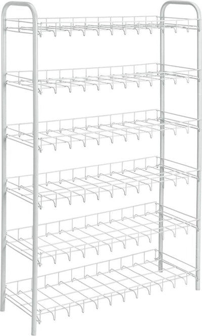 Metaltex tomado shoe 6 schoenenrek wit 64x23x104 cm 6 verdiepingen