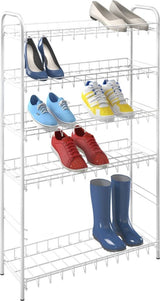 Tomado-metaltex tomado metaltex shoe 6 schoenenrek wit 64x23x104 cm 6 verdiepingen - afbeelding 3