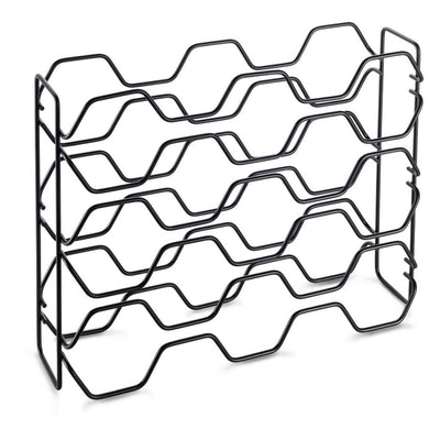 Metaltex wijnrek hexagon voor 15 flessen 43x12x34 zwart