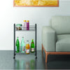Metaltex belino lava trolly + flessenhouder 23x41x63 zwart