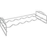Metaltex Metaltex Wijnrek voor 6 Flessen 56x25x13 cm Zilver - afbeelding 1