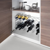 Metaltex Metaltex Wijnrek voor 6 Flessen 56x25x13 cm Zilver - afbeelding 2