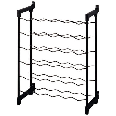 Tomado-metaltex chianti wijnrek voor 30 flessen 68x50x26 cm zwart