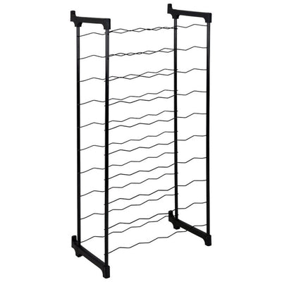 Tomado-metaltex barbera wijnrek voor 50 flessen 108x50x26 cm zwart