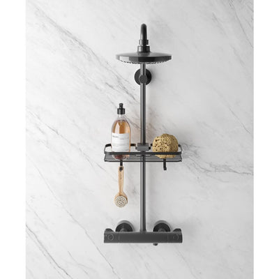 Metaltex doucherek 29x11x9 cm mat zwart