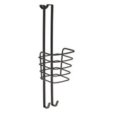 Metaltex haardrogerhouder 11x12x37 cm zwart - afbeelding 1