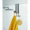 Metaltex dubbele haak voor aan douchewand 5x6x14 cm zwart