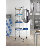 Metaltex aliseo droogtoren 40 m drooglijn 4 etages 76x68x189 cm zilver zwart - afbeelding 3