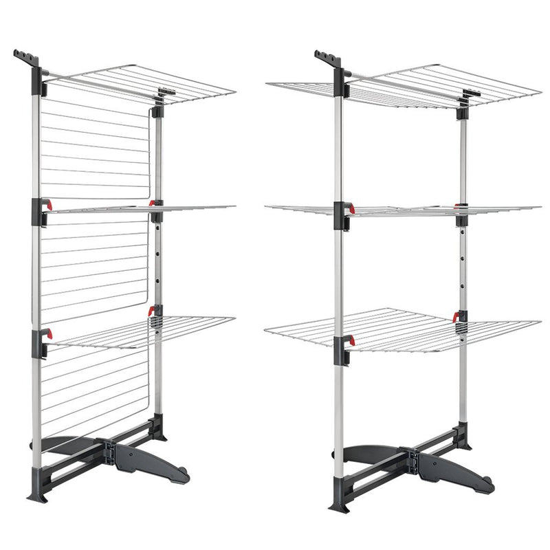 Metaltex ciclone vario droogtoren 38 m drooglengte zilver zwart