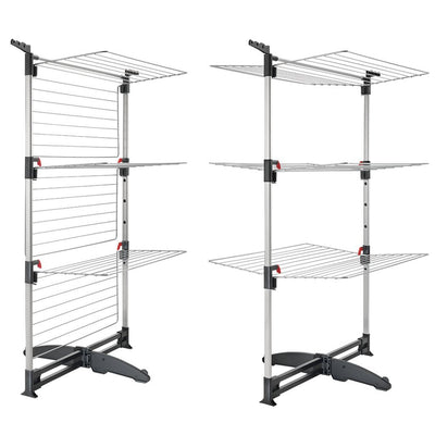 Metaltex ciclone vario droogtoren 38 m drooglengte zilver zwart