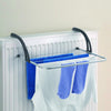 Metaltex favonio radiator-balkon droogrek 3 m drooglijn zilver zwart
