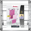 Tomado-metaltex tomado metaltex concerto droogrek 14 meter zilver met haakjes voor kledinghangers