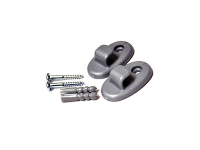 Metaltex wandhaakjes 2 stuks grijs