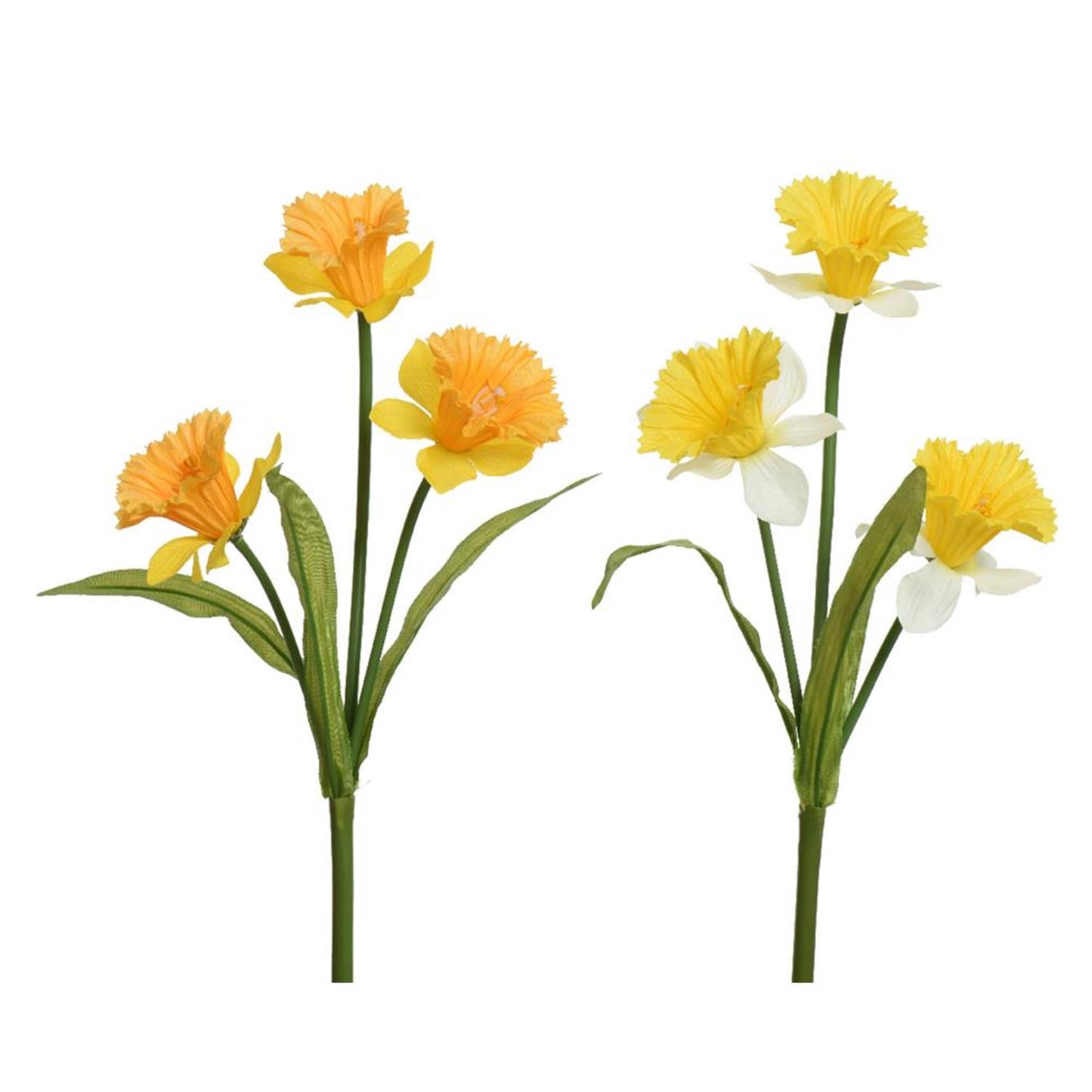 Decoris kunstbloem narcis h60cm geel 2 assorti
