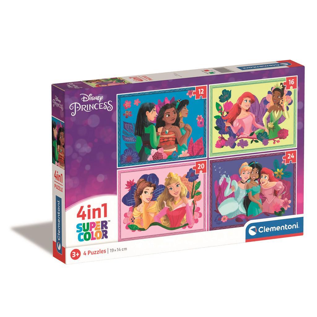 Clementoni Puzzels Disney Prinses, 4in1