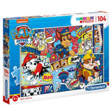 Clementoni supercolor puzzel paw patrol strip 104 stukjes - afbeelding 2