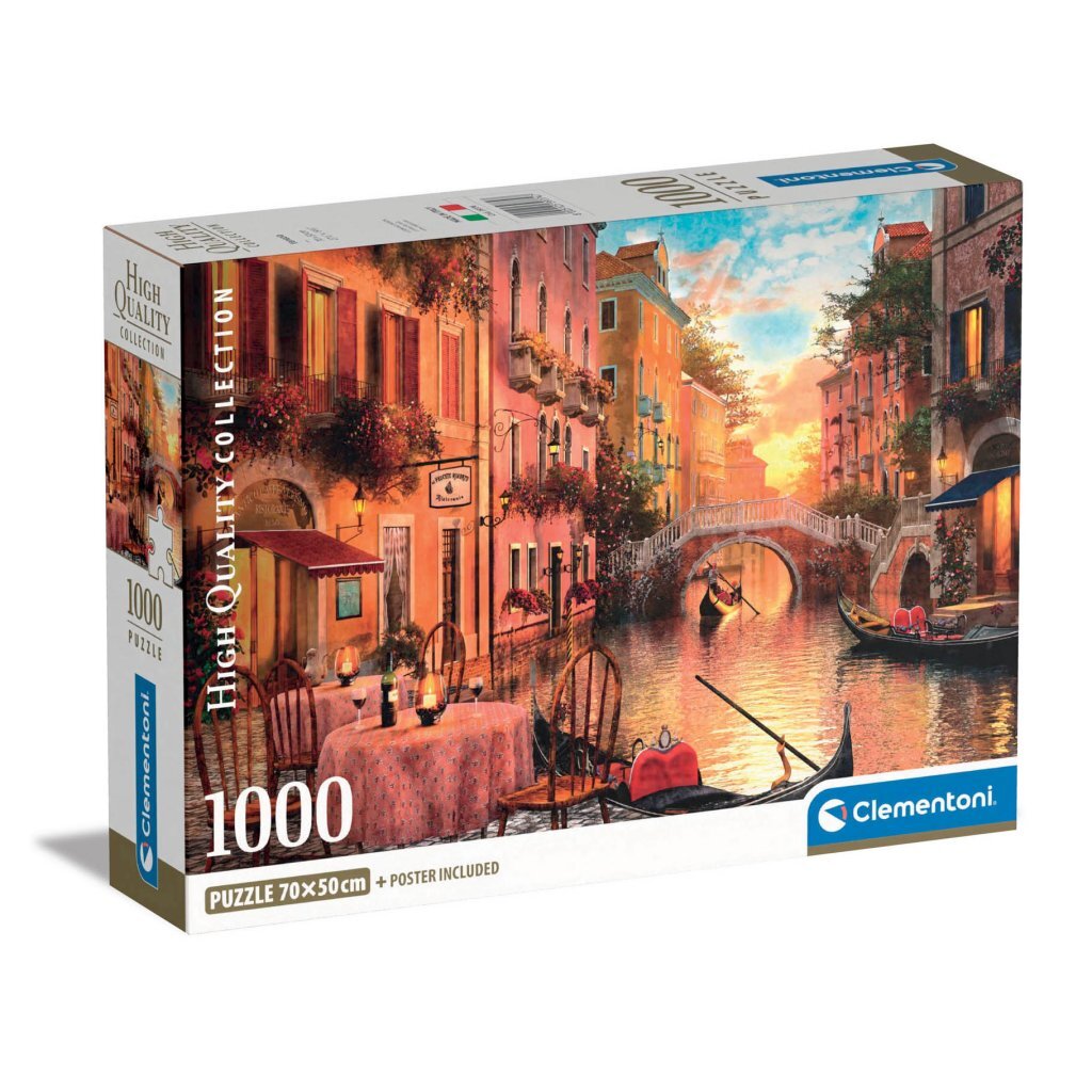 Clementoni high quality collection puzzel + poster veneti euml; 1000 stukjes