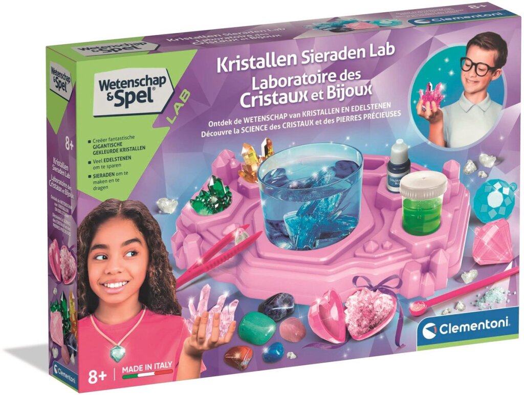 Clementoni wetenschap kristallen maken laboratorium groot