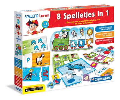 Clementoni spelend leren - 8 spelletjes in 1