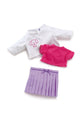Trudi kleding 30 cm. set paarse rokje