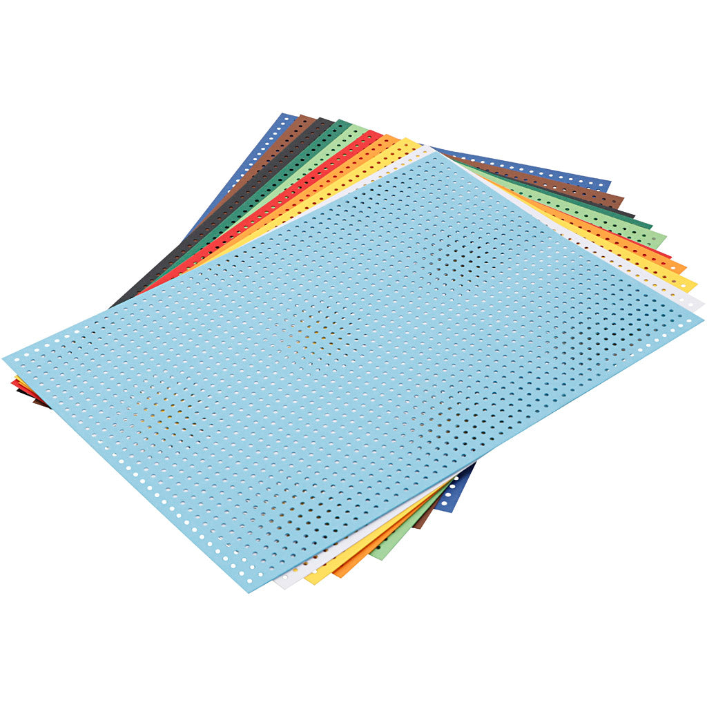 Creativ company borduurkarton (set nr. 50) vel 10 kleuren assorti