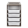 Bama ri,ordino opbergsysteem 34x41x53 cm taupe wit