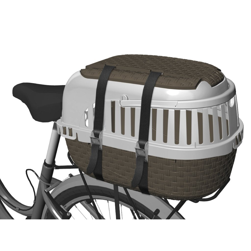 Bama pet transportbox 59x38x37 cm taupe wit