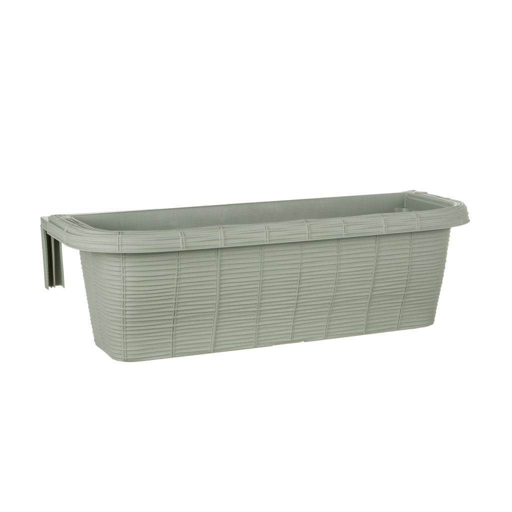Bama fioriera bloem-balkonbak 60x20x18.5 cm sagegroen