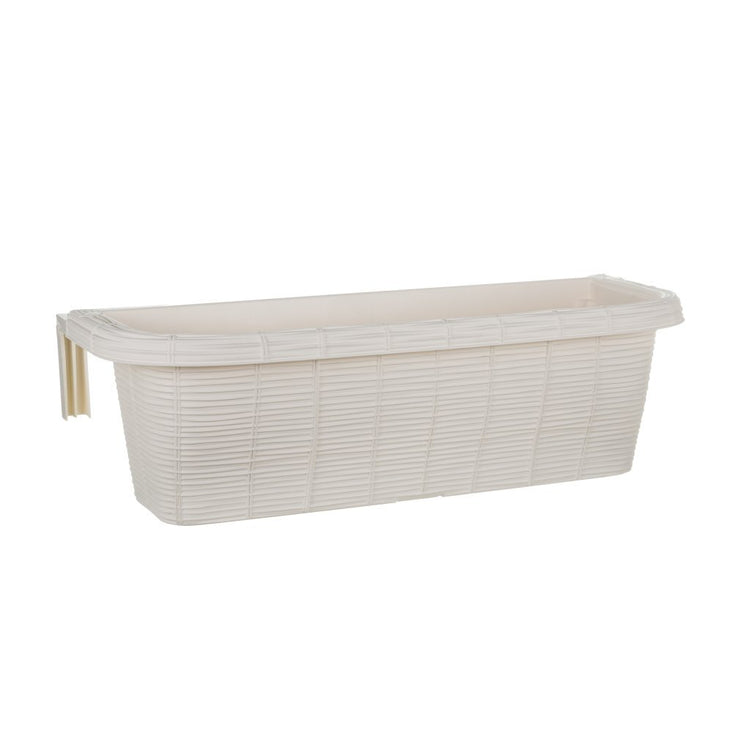 Bama fioriera bloem-balkonbak 60x20x18.5 cm wit