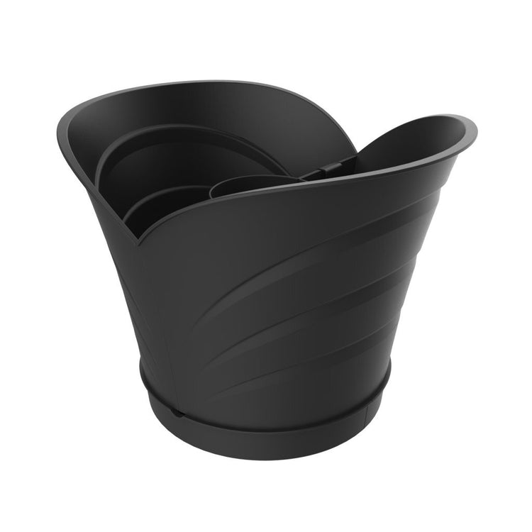 Bama tulipano bloempot 5l 34.5x19x30 cm 4 stuks antraciet