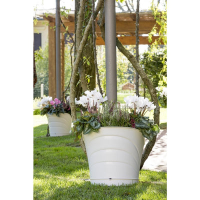 Bama tulipano bloempot 5l 34.5x19x30 cm 4 stuks wit