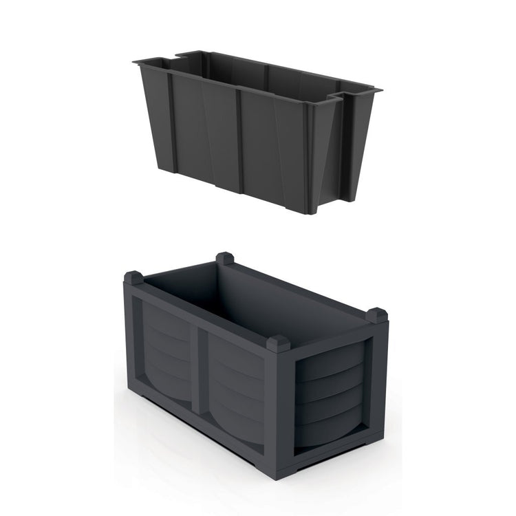 Bama kit arredo plantenbak 80x42.5x42 cm antraciet