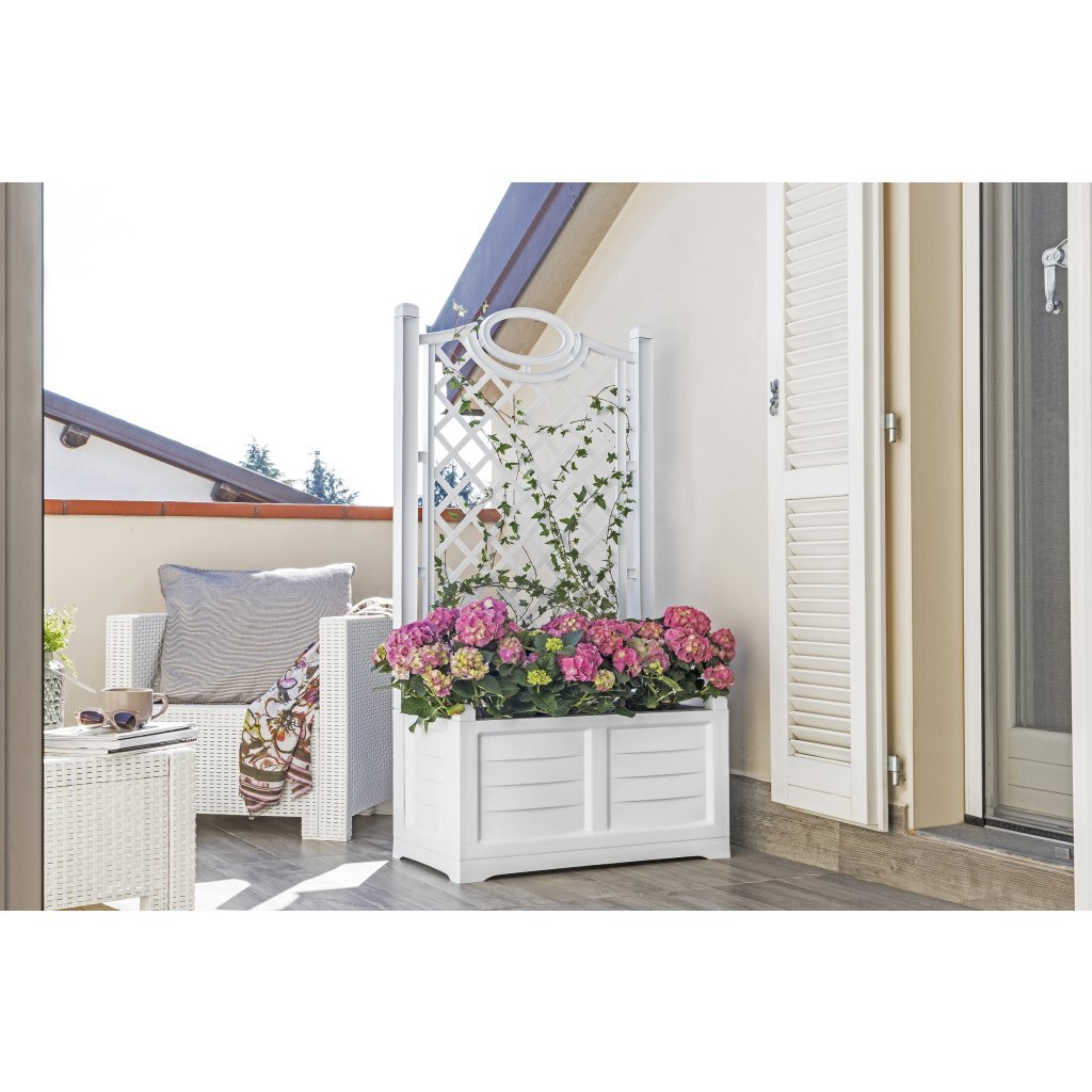 Bama fioriera separe bloemenbak 80x42.5x150 cm wit
