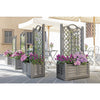 Bama fioriera separe bloemenbak 80x42.5x150 cm grijs