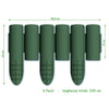 Bama tuin modulaire rand imitatiehout 38.5x15 cm 6 stuks groen