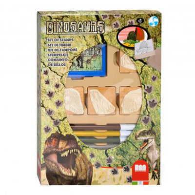 Basic stempeldoos dino + viltstiften