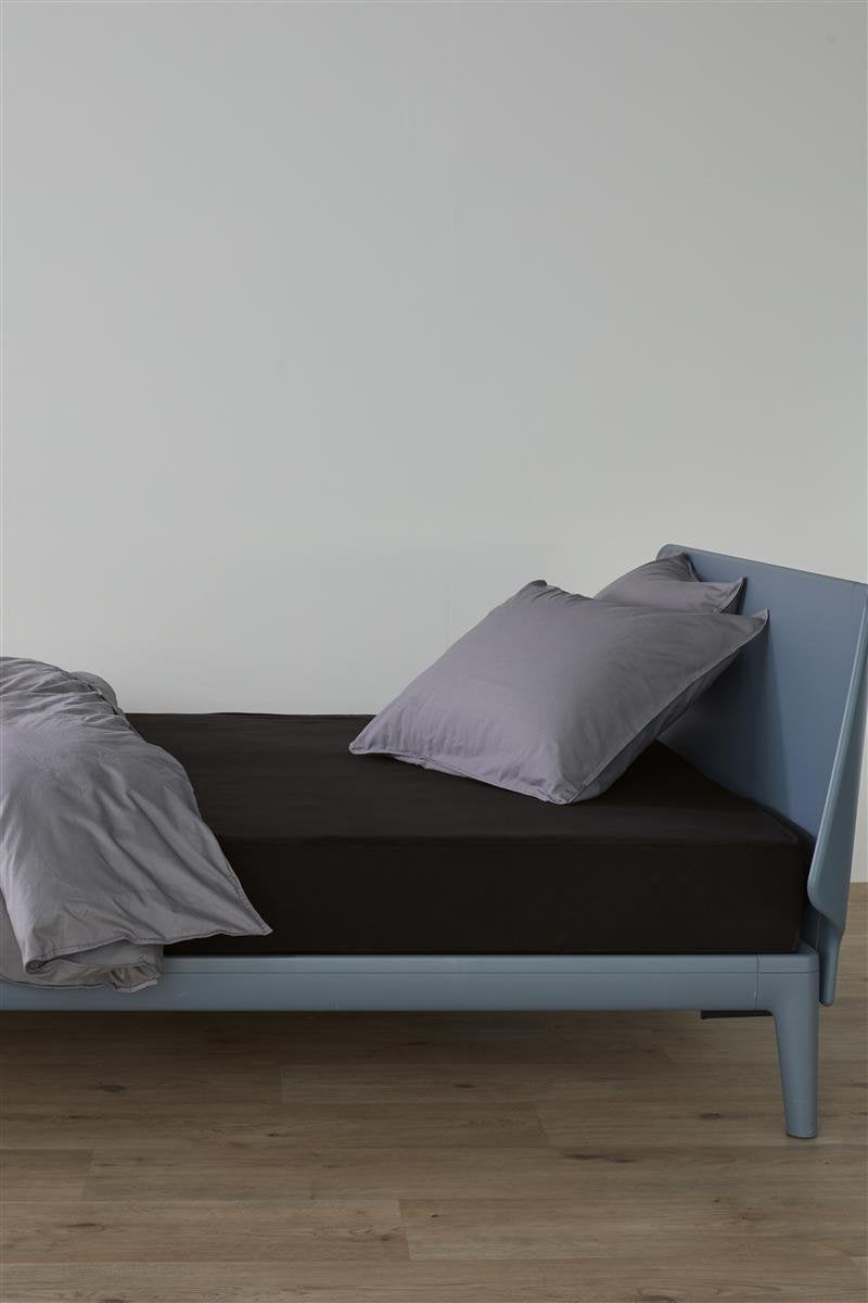 Beddinghouse - jersey - hoeslaken - 180x220 cm - zwart