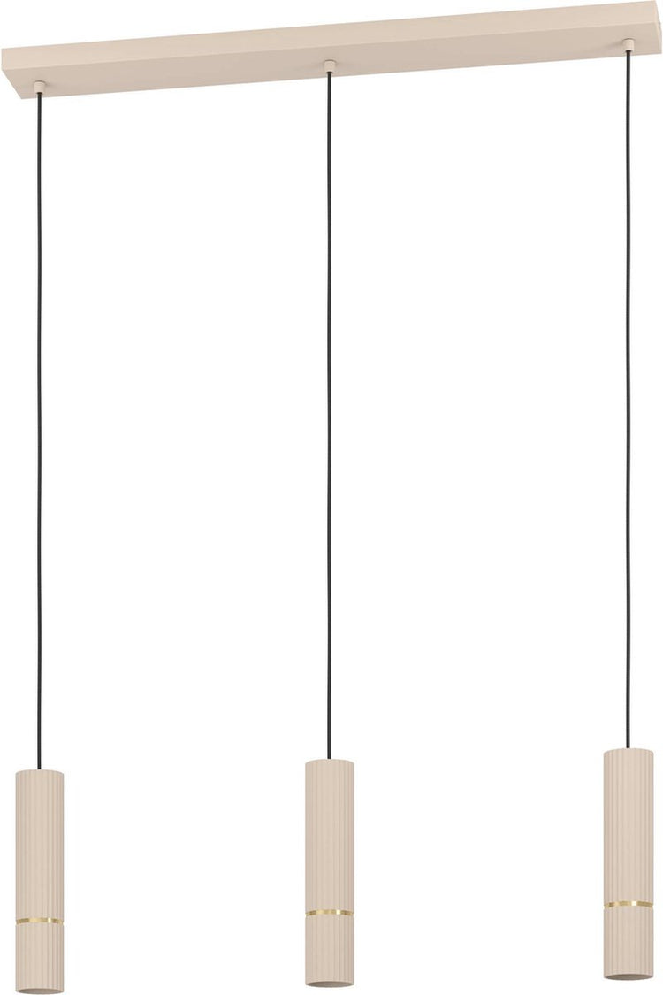 Eglo caminia hanglamp - gu10 - 77 cm - zandkleur beige goud