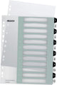 Leitz wow tabblad 1-12 tabs herbruikbaar a4 formaat zwart wit