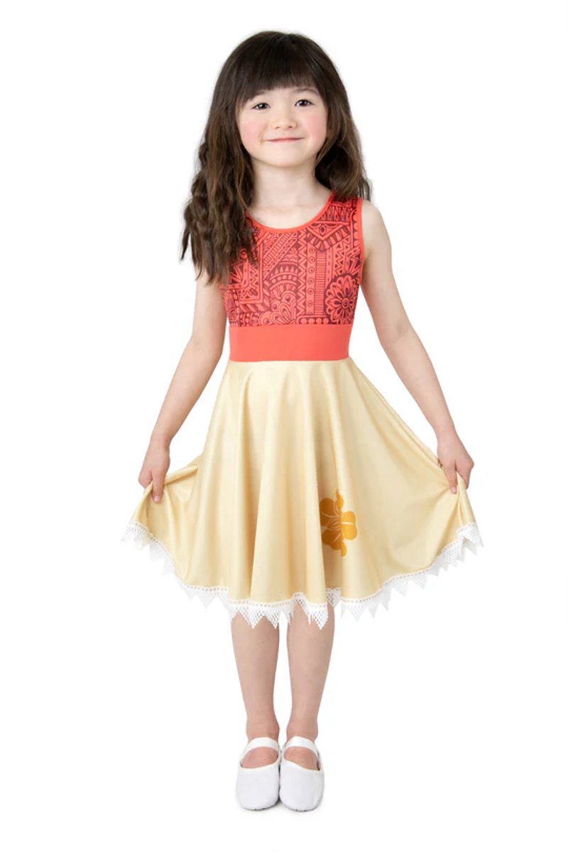 Little adventures - island twirl jurk – maat 98-110