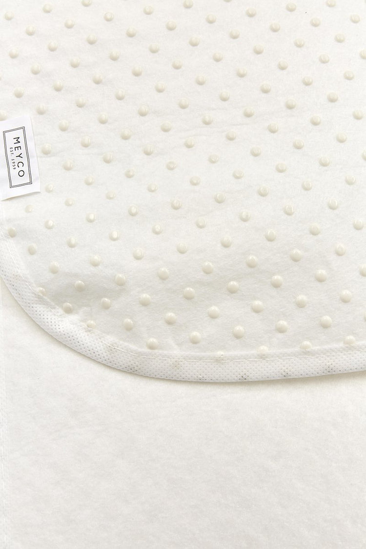 Meyco baby noppen matrasdek antislip ledikant - white - 60x120cm