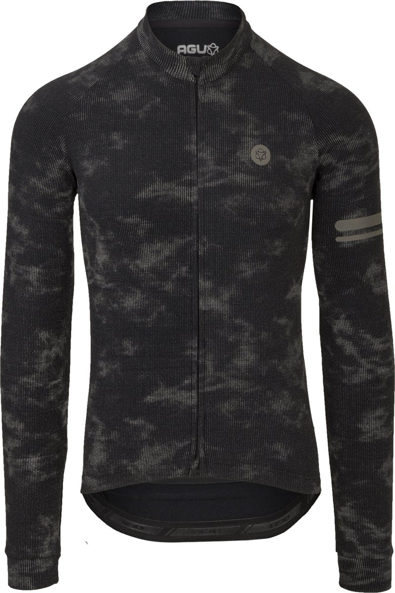 Agu reflective fietsshirt lange mouwen essential heren - reflection - maat s