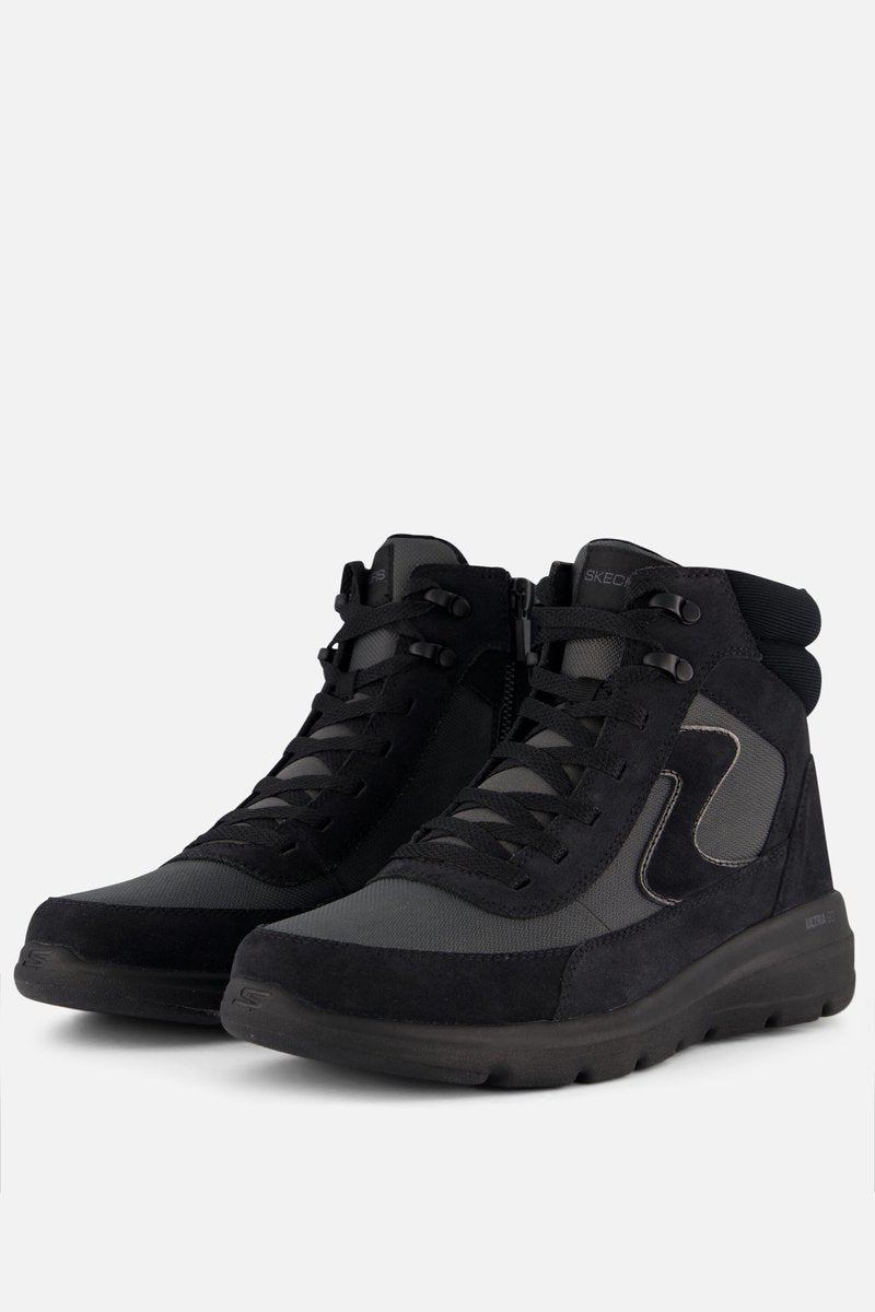Skechers glacial ultra - wanderlust dames wandelschoenen - zwart