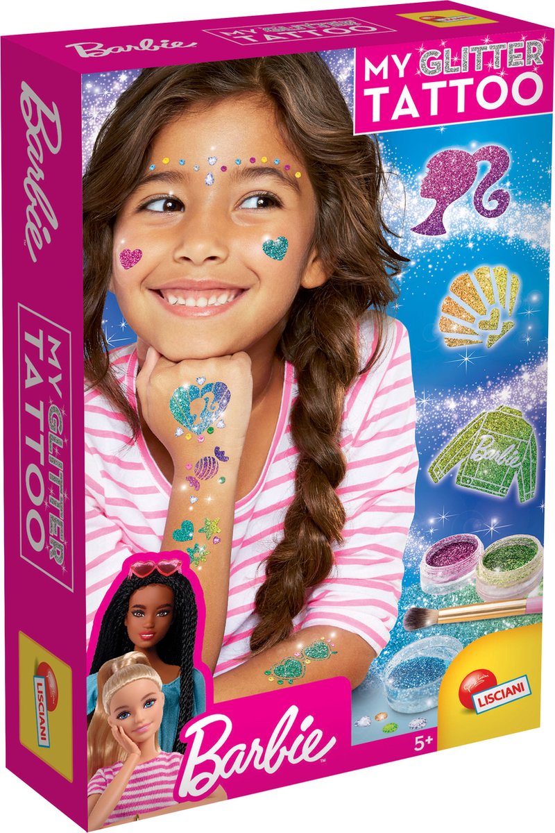 Lisciani barbie my glitter tattoo