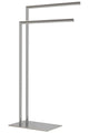 Sealskin tube - handdoekrek 2-armig vrijstaand - geschikt voor 2 handdoeken - chroom