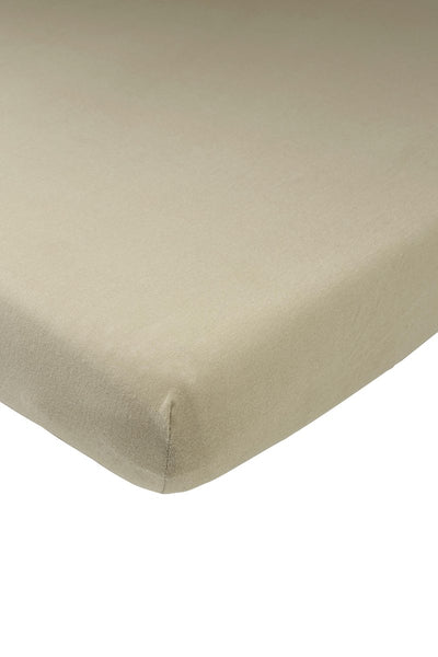 Meyco baby uni hoeslaken co-sleeper - taupe - 50x90cm