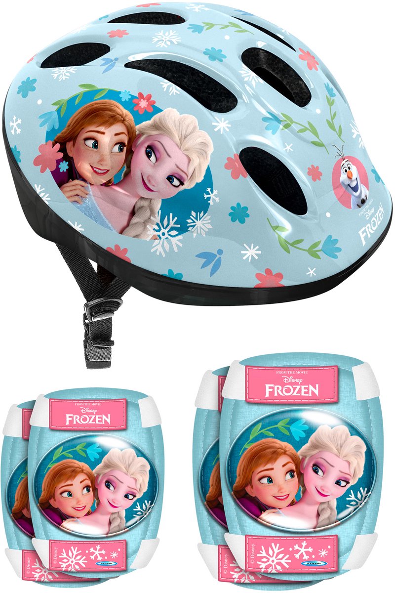 Stamp disney kinderhelm met pads frozen meisjes blauw 5-delig
