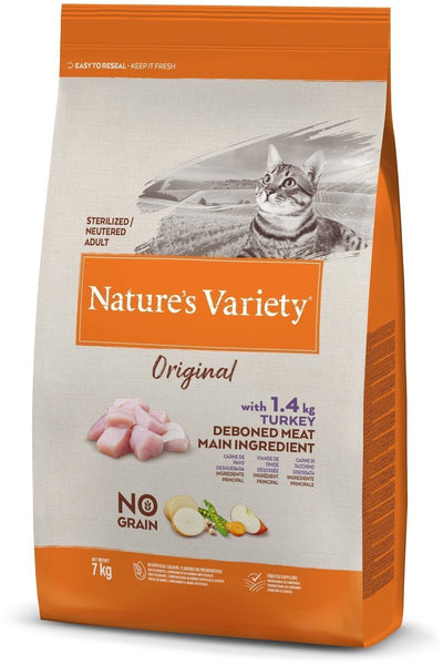 Natures variety nature's variety - original sterilized turkey no grain kattenvoer.